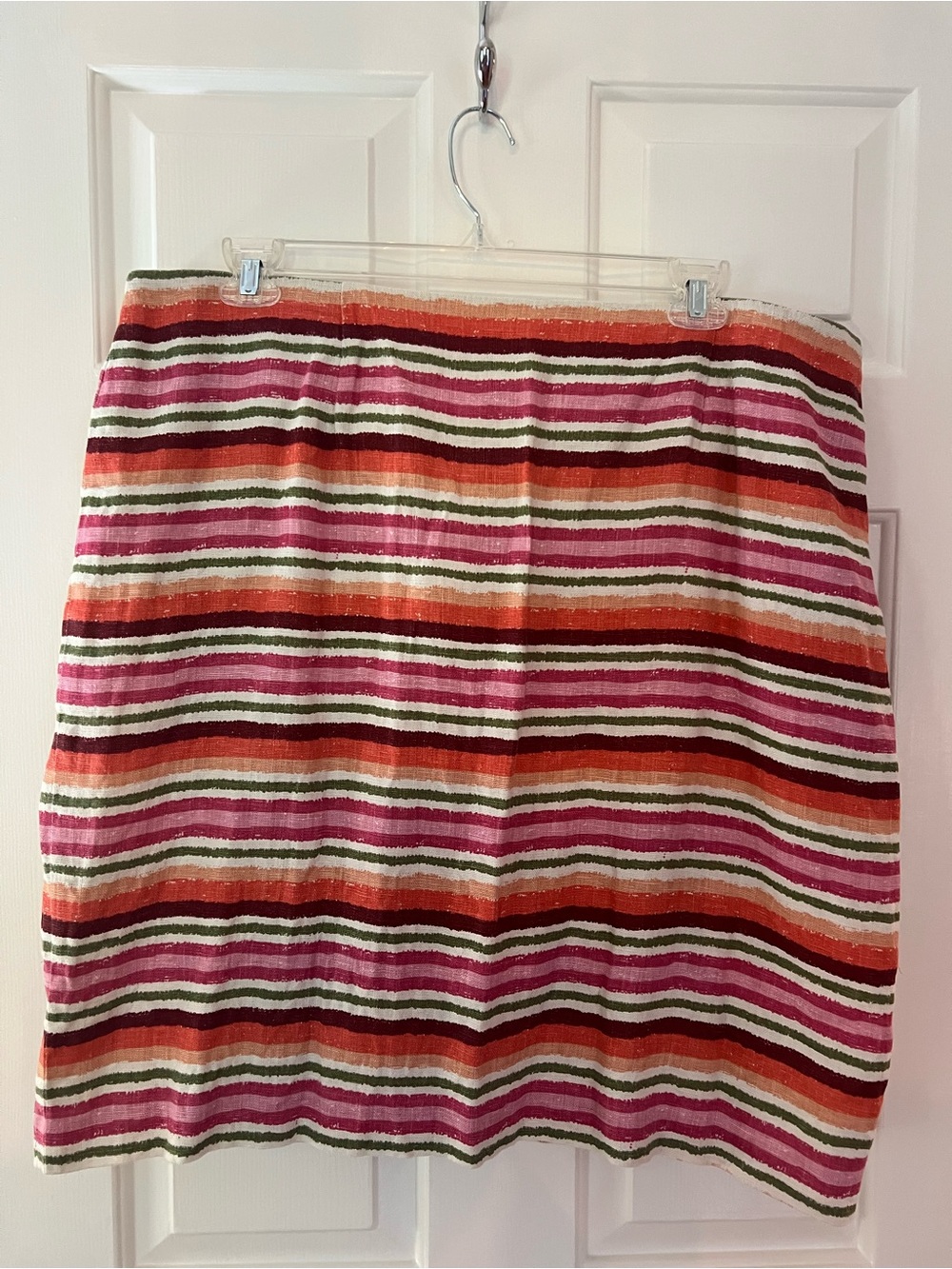 Striped Multicolor Summer Skirt - Pink, Orange & Green
Vintage
